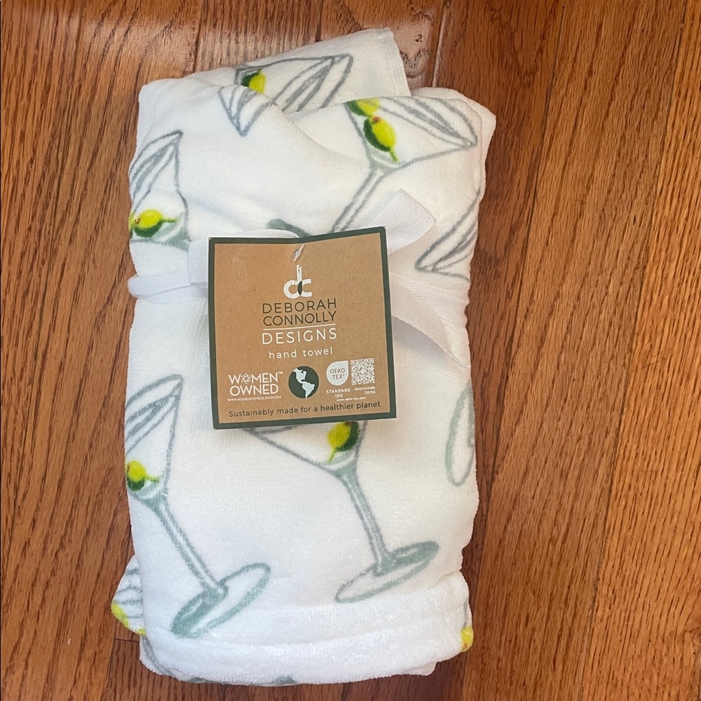 Deborah Connolly Designs Martini Print towels Set of two